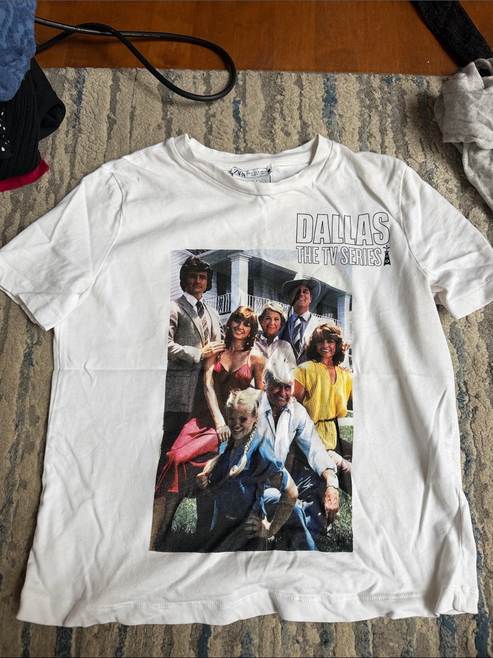 Dallas The TV Series White Graphic Tee - zara